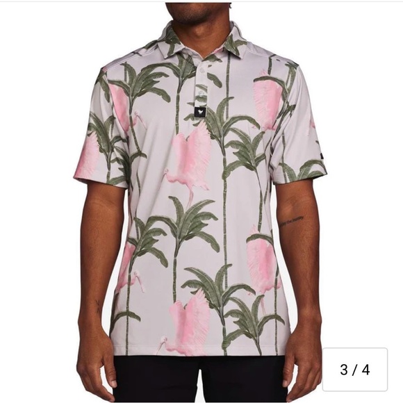 Bad Birdie Flamingo Low Golf Polo Men xl - Picture 9 of 14